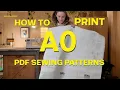 How to Prepare Print A0 Sewing Patterns cheapest methods