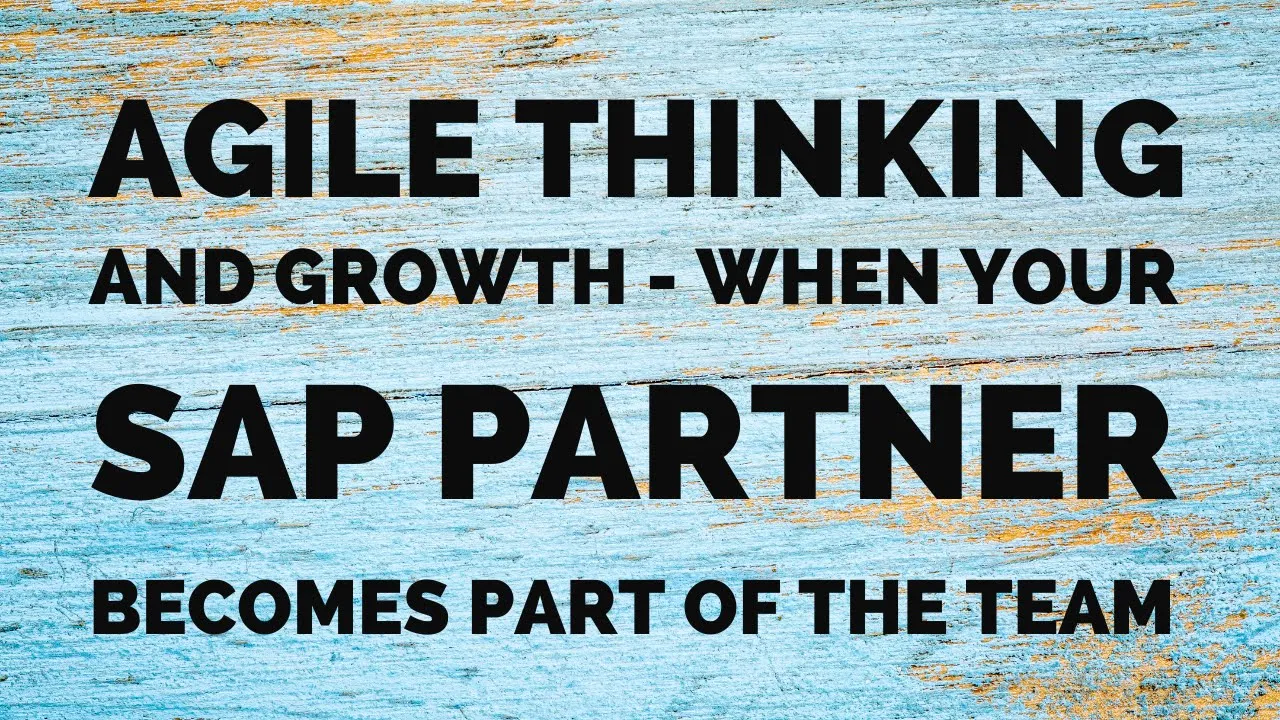 Agile thinking and growth – When your SAP partner becomes part of the team