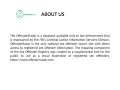 Offender Registry Database - OffenderRadar