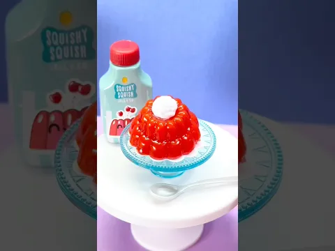 Mini Jello, MAXIMUM jiggle! 🍓✨ #Miniverse #MiniFood
