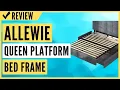 Allewie Queen Platform Bed Frame with 4 Drawers Storage and Headboard