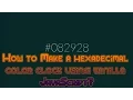 How to Make a hexadecimal color clock using vanilla JavaScript