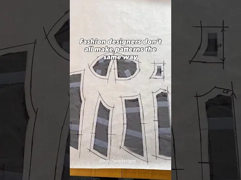 Fashion designers don’t all make sewing patterns the same way 👀