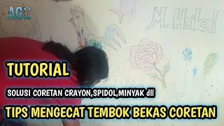 Download CARA MENGECAT TEMBOK BEKAS CORETAN(crayon,spidol dan kotoran)Dll MP3