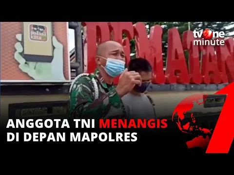 Tuntut Keadilan untuk Anaknya, Anggota TNI Ini Menangis Histeris | tvone Minute