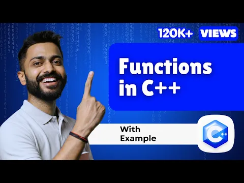 Lec-28: Functions in C++ Programming | C++ programming for beginners | C++ by Varun sir - YouTube thumbnail