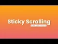 CSS Position Sticky Scrolling Effects No Javascript