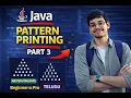 Pattern Printing in Java Telugu Nested For Loop Complete Guide