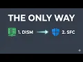 Why SFC scannow NEVER Works Do This First