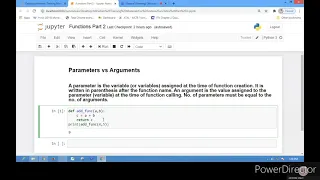 Lecture 29 Functions in Python Part 2 Parameters vs Arguments