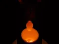 Raku firing at night 1850 Fahrenheit