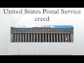 United States Postal Service creed