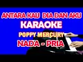 Download Lagu ANTARA KAU DIA DAN AKU - Poppy Mercury | KARAOKE Nada Pria