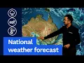 National Weather Forecast Showers continue in the south-east dry elsewhere