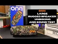 Onn Large Rugged Speaker Unboxing and Sound Test Worth 49 88
