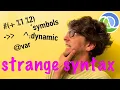 Clojure Syntax - The odd bits