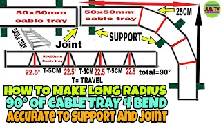 Download HOW TO  MAKE LONG RADIUS 90 DEGREE  OF A CABLE TRAY W/ 4 BENDS ACCURATE TO SUPPORT AND JOINTS MP3