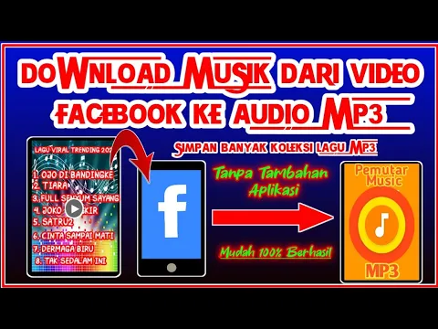 Download MP3 DOWNLOAD MUSIK DARI VIDEO FB KE AUDIO MP3 || Cara simpan lagu