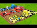 Download Lagu TRANSPORTING CARS, AMBULANCE, POLICE CARS, FIRE TRUCK OF COLORS! WITH TRUCKS! - FARMING SIMULATOR 22