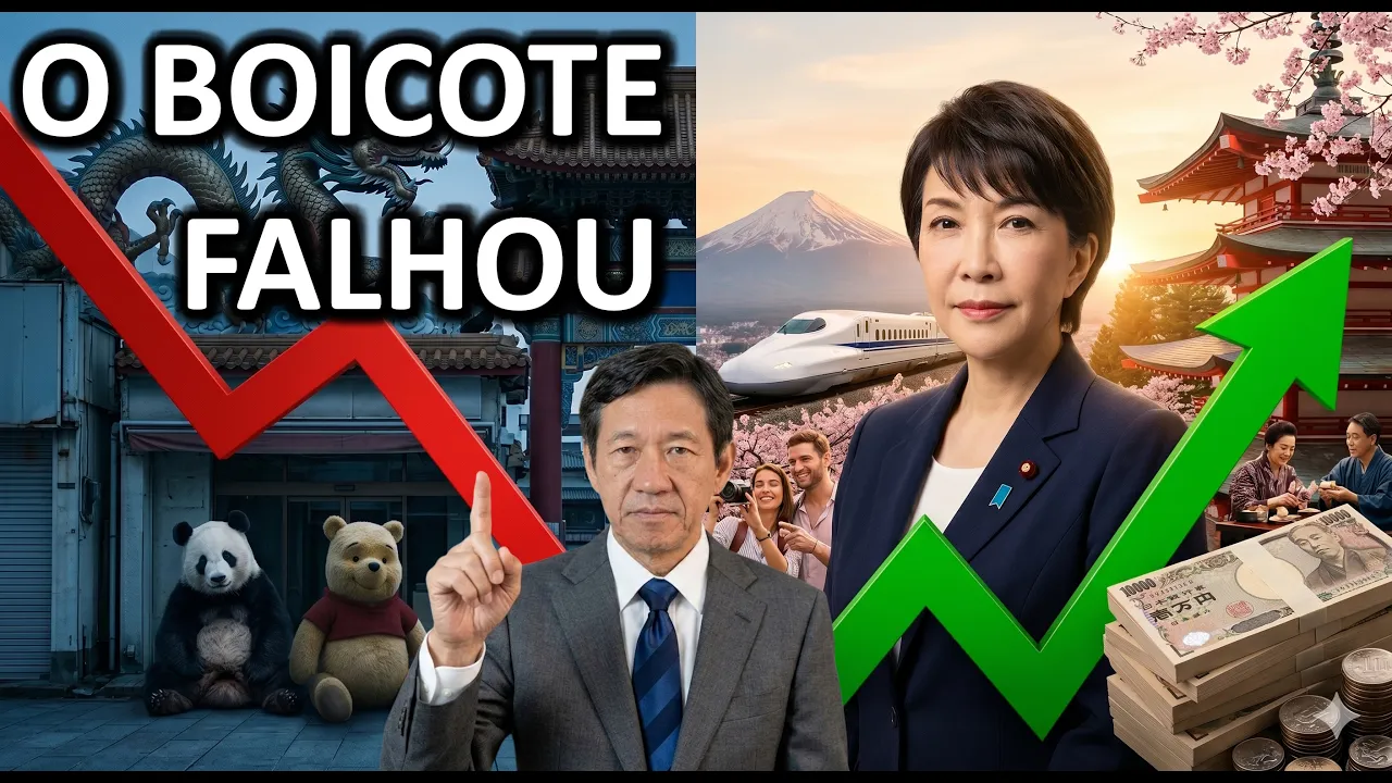 Japão vs China 2026: O Boicote Não Colapsou o Turismo do Japão! Takaichi e Economia