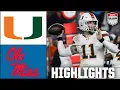 Fiesta Bowl Miami Hurricanes vs Ole Miss Rebels Full Game Highlights ESPN College Football