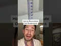 HOW TO RECONSTITUTE MEDICATIONS at the pharmacy