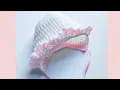 Easy crochet baby bonnet hat How to Crochet Easy crochet hat tutorials Crochet for Baby