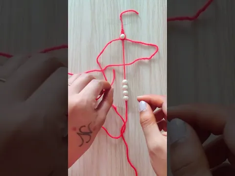 DIY Handmade Band | Easy Rakhi Bracelet #shorts
