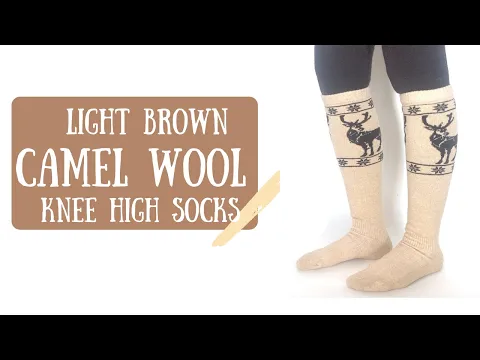 Download MP3 Camel Wool Knee High Socks