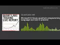 Microsoft Q Sharp quantum programming language out now in