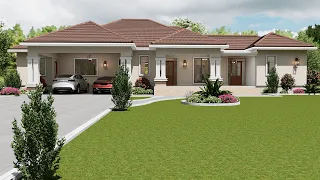 Beautiful house design with Inlaw suite Warm interior tour 4 bedroom floorplan