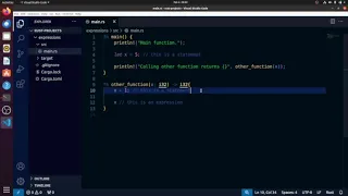 Rust Expressions vs Statements