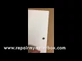 Replacing A Meter Door Latch Held With Washers