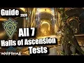 Warframe All 7 Halls of Ascension Rooms SOLO GUIDE 2020