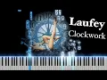 Laufey - Clockwork accompaniment only Piano tutorial with