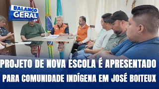 Projeto de nova escola é apresentado para comunidade indígena em José Boiteux