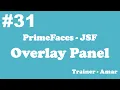 PrimeFaces - JSF Tutorial Overlay Panel in PrimeFaces using Netbeans IDE Part-31