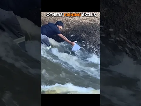 Others Fishing Skills vs this man #shorts #fishing #skills