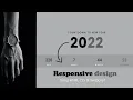 Responsive Countdown Timer using Html CSS vanilla Javascript - New Year Countdown Clock