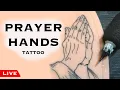 HOW TO TATTOO PRAYER HANDS line work 101