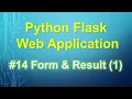 Python Flask Tutorial Form Result Part 1