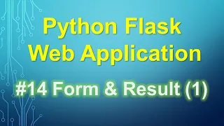 Python Flask Tutorial Form Result Part 1