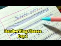 Handwriting class day 1 Improve your english handwriting Handwriting practice