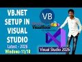 VB NET Run in Visual Studio 2026 On Windows 11