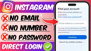 How to login Instagram if you forgot Your Password without Email and Phone Number 2025