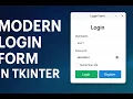Build a Beautiful Login System in Tkinter with SQLite Step-by-Step for Beginners