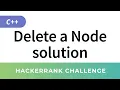 Delete a Node in Linked List HackerRank Data Structures Solutions in