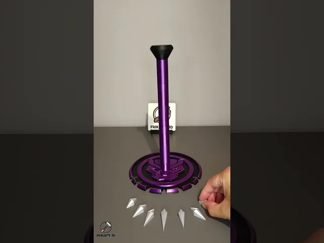 Black Panther Helmet Stand - 3D Printable Display for Black Panther Helmets video thumbnail