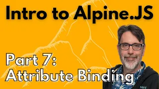Attribute Binding with Alpine js