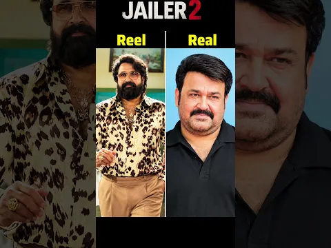 Jailer Movie All Cast Reel 🆚 Real Life #rajnikanth #shorts #viral #